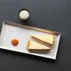 Блюдо «Экинокс» прямоугольное керамика ,H=18,L=325,B=150мм серый, изображение 7