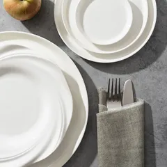 Тарелка мелкая фарфор D=262,H=22мм белый, изображение 2