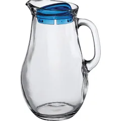 Jug "Bistro" with lid  glass  1.85 l , H = 22 cm  clear.