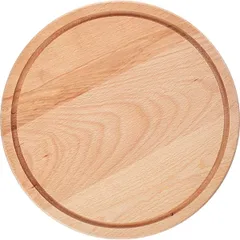 Cutting board  beech  D=36, H=2cm  wood.