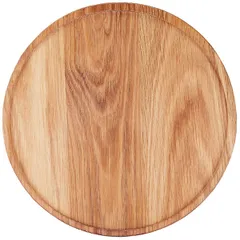 Board for serving light oak  oak  D=30, H=3cm