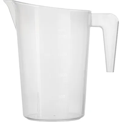 Стакан мерный с ручкой пластик 2л ,H=23,L=22,B=15см белый, изображение 2
