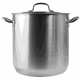 Кастрюля-котел с крышкой сталь нерж. 17л D=28,H=28см