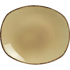 Plate “Terramesa Vit” small oval  porcelain ,H=30,L=305,B=260mm beige.