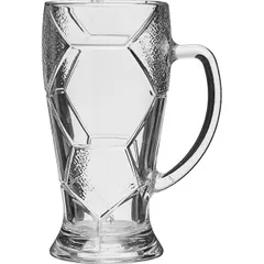 Beer mug “League” glass 0.69l D=95,H=190,B=134mm clear.