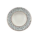 Тарелка глубокая «Калиф» фарфор 450мл D=27см белый,синий