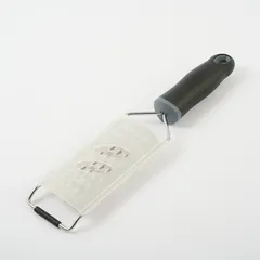 Терка с ручкой сталь нерж.,пластик ,L=315/138,B=65мм металлич.,черный, изображение 3