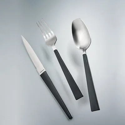 Нож для стейка «Трапе» сталь нерж.,пластик ,L=230/110,B=17мм металлич.,черный, изображение 4