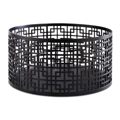 Корзина для фруктов сталь нерж. D=21,H=10,5см черный