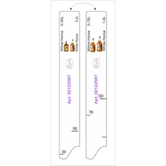 Bar line “White Horse” 0.35, 0.5, 0.75, 1l