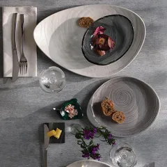 Тарелка пирожковая «Скейп Грэй» фарфор D=15,5см серый, изображение 3