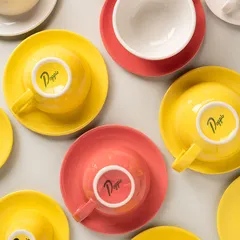 Блюдце «Пур-Амор» фарфор D=150/60,H=12мм желт., изображение 3