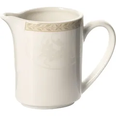 Молочник «Антуанетт» фарфор 142мл D=53,H=100,L=110,B=50мм белый,олив.