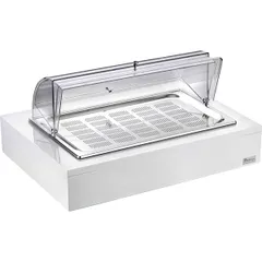 Станция буфетная для охлаждения сталь нерж.,мдф ,H=30,L=64,B=46см белый