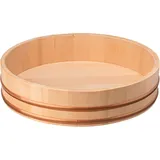 Кадка для риса бамбук D=39,H=10см бежев.