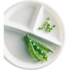 Менажница «Ресторан» стекло D=255,H=25мм белый, изображение 2