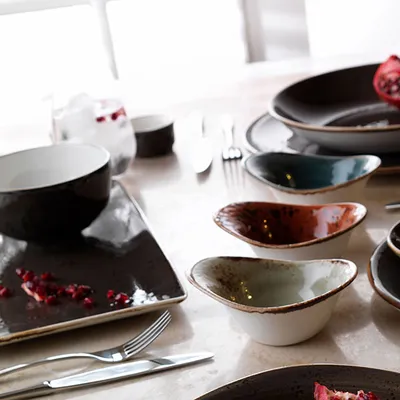 Салатник «Крафт» фарфор 457мл D=127,H=70мм серый, Цвет: Серый, изображение 2