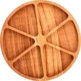 Менажница «Классик» 6 секций круглая дуб D=300,H=25мм