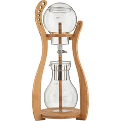 Cold brew maker for 6-8 cups  bamboo, glass