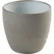 Стакан для горячих напитков «Даск» керамика 170мл D=65,H=60мм белый,серый, Объем по данным поставщика (мл): 170