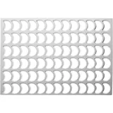 Форма кондитерская «Месяц»[78шт] абс-пластик ,H=2,L=575,B=390мм