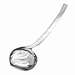 Salad spoon stainless steel ,L=165,B=62mm metal.