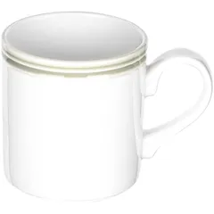 Кружка «Бид Сейдж Вош» фарфор 285мл D=7,H=11,L=11см белый,зелен., изображение 4