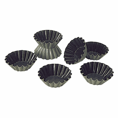 Brioche baking pan “Tartlet” 25 pcs.  steel, non-stick coating  D=6, H=2cm