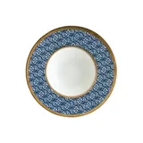 Тарелка для пасты «Калиф Люпин» фарфор 400мл D=28см белый,синий