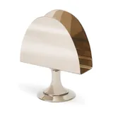 Салфетница «Нобель Плюс» на ножке мельхиор ,H=125,L=105,B=35мм металлич.