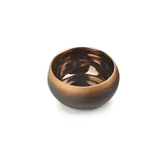 Salad bowl ceramics 400ml brown,copper