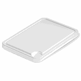 Dividing board with legs  plastic , H=2, L=530, B=325mm  white