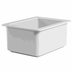 Tray GN 1/2 for displaying chilled Coldfest products  plastic  6 l , H=15, L=32.5, B=26.5 cm  white