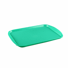 Поднос прямоугольный полистирол ,L=42,B=30см зелен.