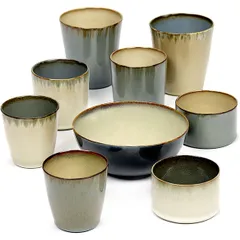 Салатник «Террес де Ревес» керамика 450мл D=137,H=60мм серый,синий, изображение 3