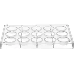 Форма для шоколада «Полусфера»[15шт] пластик D=39,H=175,L=275мм