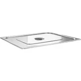 Крышка для гастроемкости GN 2/1 сталь нерж. ,H=3,L=65,B=53см металлич.