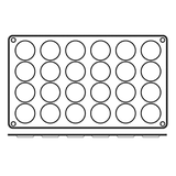 Форма конд.для выпечки силикон D=35,H=5,L=295,B=175мм кирпичн.
