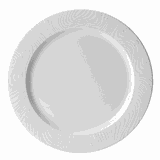 Тарелка «Оптик» подстановочная фарфор D=32,H=2см белый