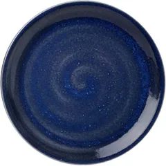 Plate “Vesuvius Lapis” small  porcelain  D=25.3cm  blue