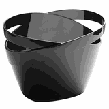 Ведро для шампанского пластик 5л ,H=23,5,L=30,5,B=22,5см черный