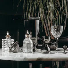 Дроппер «Пьюр» стекло 90мл D=56,H=128мм прозр., изображение 4