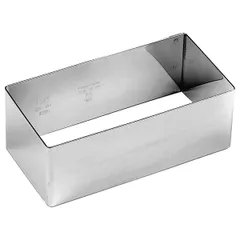 Confectionery mold “Rectangle”  stainless steel , H=45, L=120, B=60mm  metal.