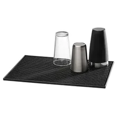 Bar mat rubber ,L=30,B=15cm black