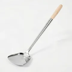 Лопатка кухонная с деревянной ручкой сталь нерж.,дерево ,L=47,5/10,5,B=12см