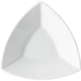 Блюдо треугольное «Акцент» фарфор белый