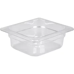 Gastronorm container (1/6)  polycarbonate , H=65, L=176, B=162mm  transparent.