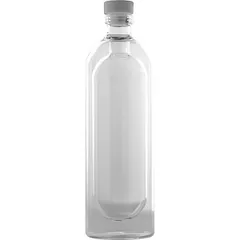 Бутылка двойные стенки стекло D=8,H=27см