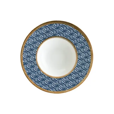 Тарелка для пасты «Калиф Люпин» фарфор 400мл D=28см белый,синий