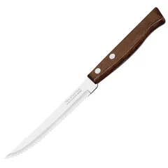 Нож д/стейка с дерев.ручкой[3шт] сталь,дерево ,L=210/113,B=8мм металлич.